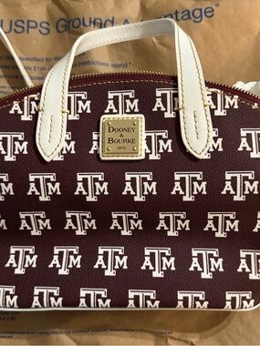 Dooney & Bourke Maroon and White Texas A&M Logo Crossbody (Offers welcome)
